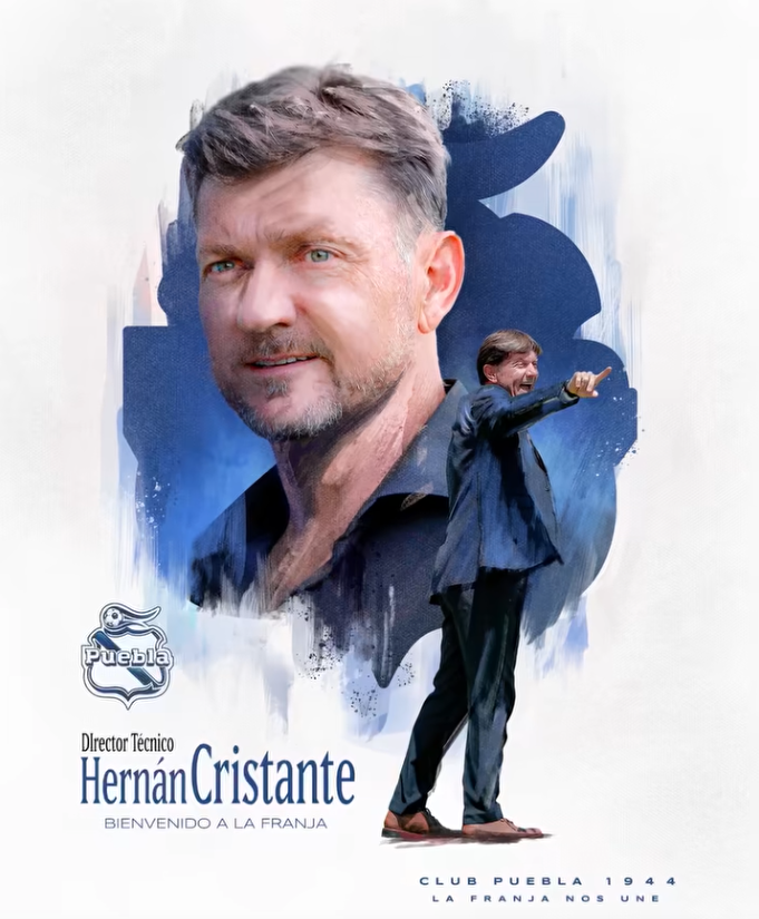 Hernán Cristante asume el banquillo del Club Puebla para el Apertura 2025