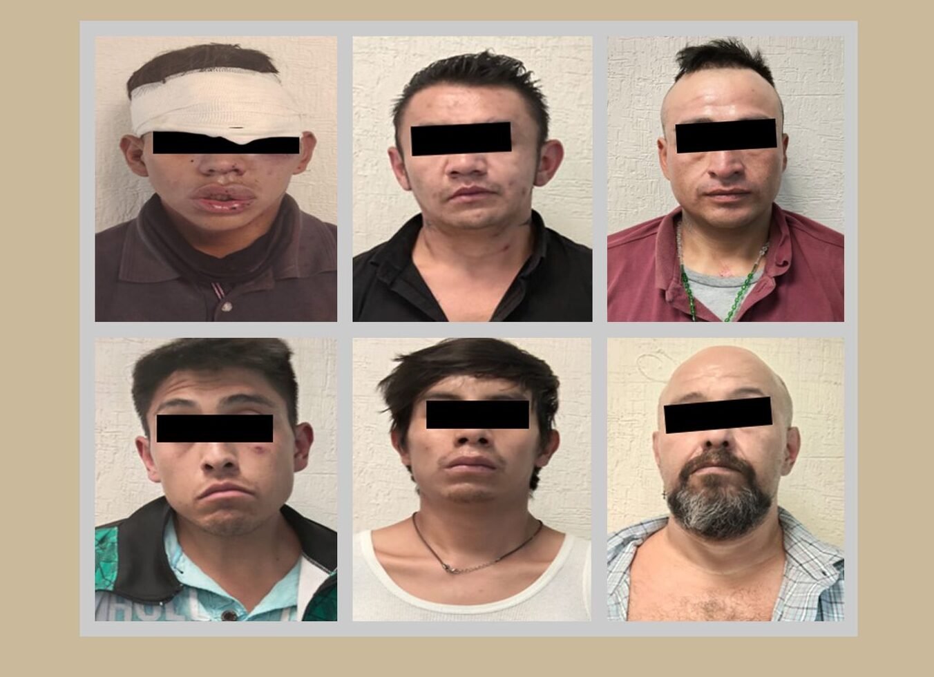 Detienen en Valle de Chalco a siete posibles implicados en homicidio