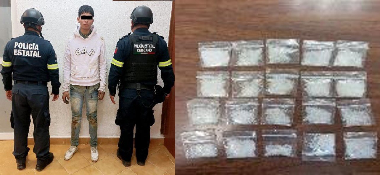 Cae narcomenudista con cristal en Malinalco; operativo Pegaso sigue activo