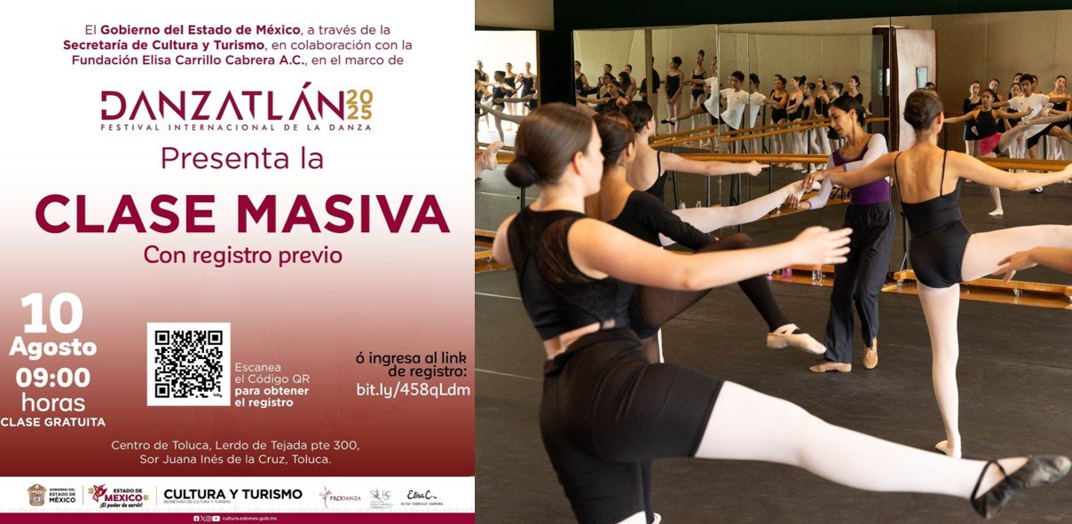 Elisa Carrillo lidera histórica clase masiva de ballet en Toluca: ¡Arte para todos!