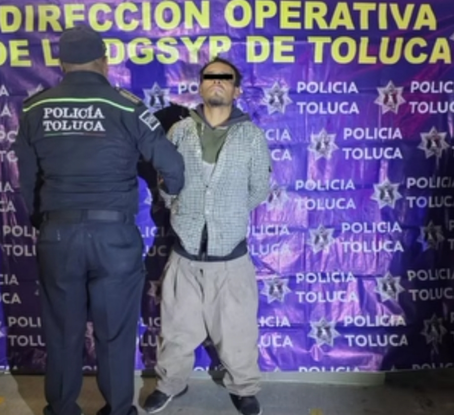 Capturan a sujeto que irrumpió en Oxxo para robar alcohol y cigarros en #Toluca