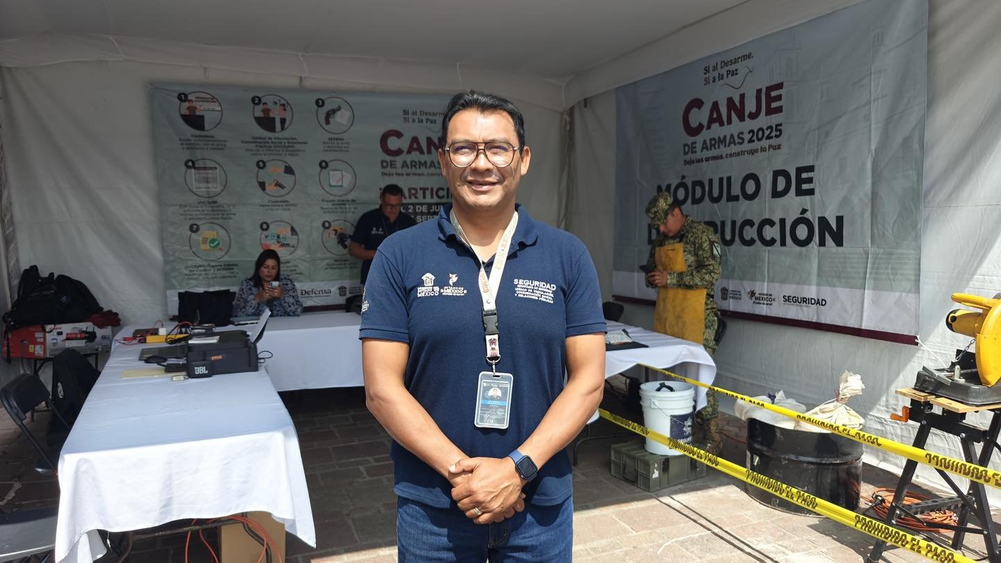 Del 8 al 13 de septiembre, programa de Canje de Armas 2025 en #Metepec