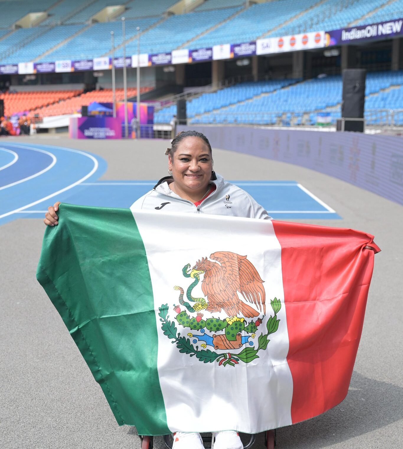 Gloria Zarza de Zinacantepec, gana nueva medalla de oro en mundial de Nueva Delhi 2025