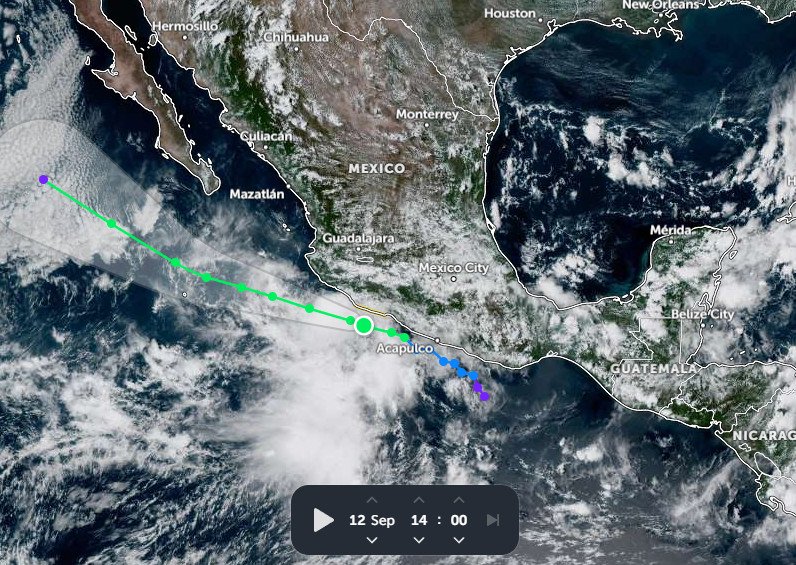 Mario ya es tormenta tropical, se alejará de la costa pero provocará fuertes lluvias