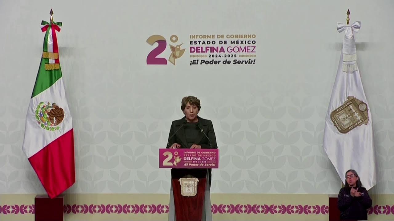 EN VIVO: Segundo Informe de la gobernadora Delfina Gómez Álvarez