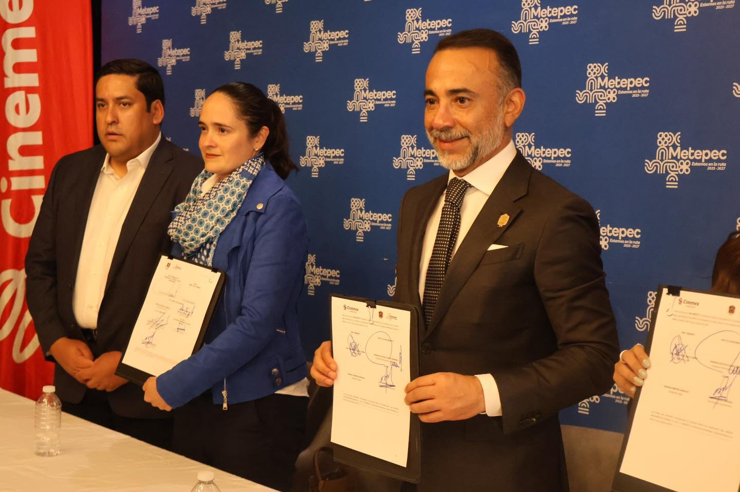 #Metepec firma convenio con Thor Urbana y Cinemex para impulsar empleo e inclusión laboral