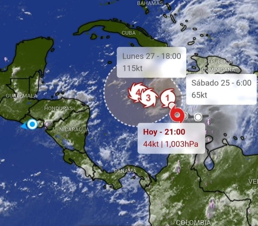 Melissa: La tormenta que acecha el caribe con fuerza implacable