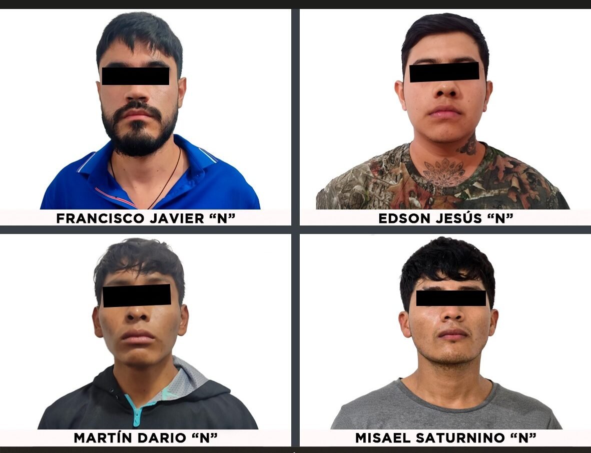 Procesan a 4 que pedían «cuota» a comerciantes en #Malinalco; decían ser de «Jalisco»