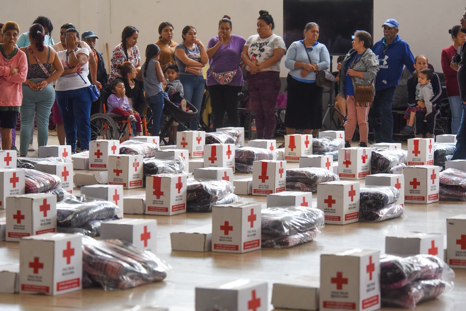 Cruz Roja Edoméx entrega ayuda humanitaria a familias damnificadas en Santo Tomás de los Plátanos