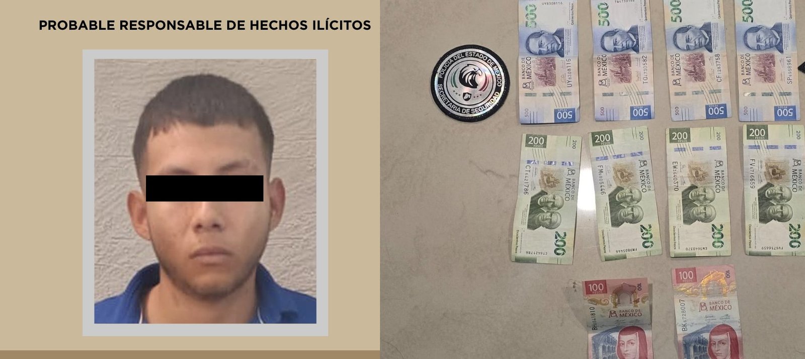 Tras cobrar ‘cuota’, capturan a extorsionador, y recuperan el dinero completo