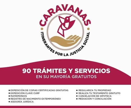 Caravanas por la Justicia Social llegarán a Zinacantepec con más de 125 servicios