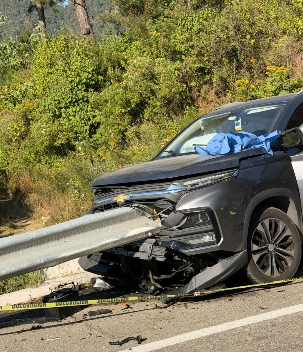 Fatal accidente en carretera Toluca-Valle de Bravo; a la altura de Amanalco