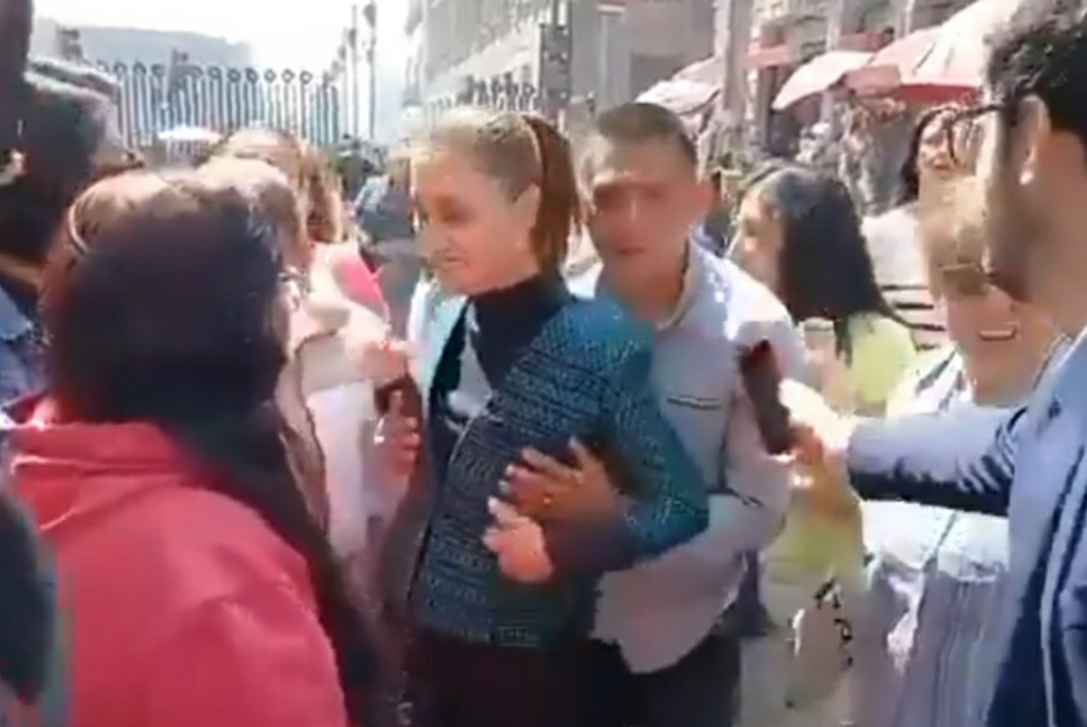 Sujeto intenta ‘propasarse’ con la presidenta Sheinbaum. Video
