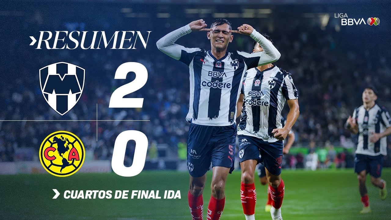 Monterrey pone contra las cuerdas al América en cuartos de final. Video