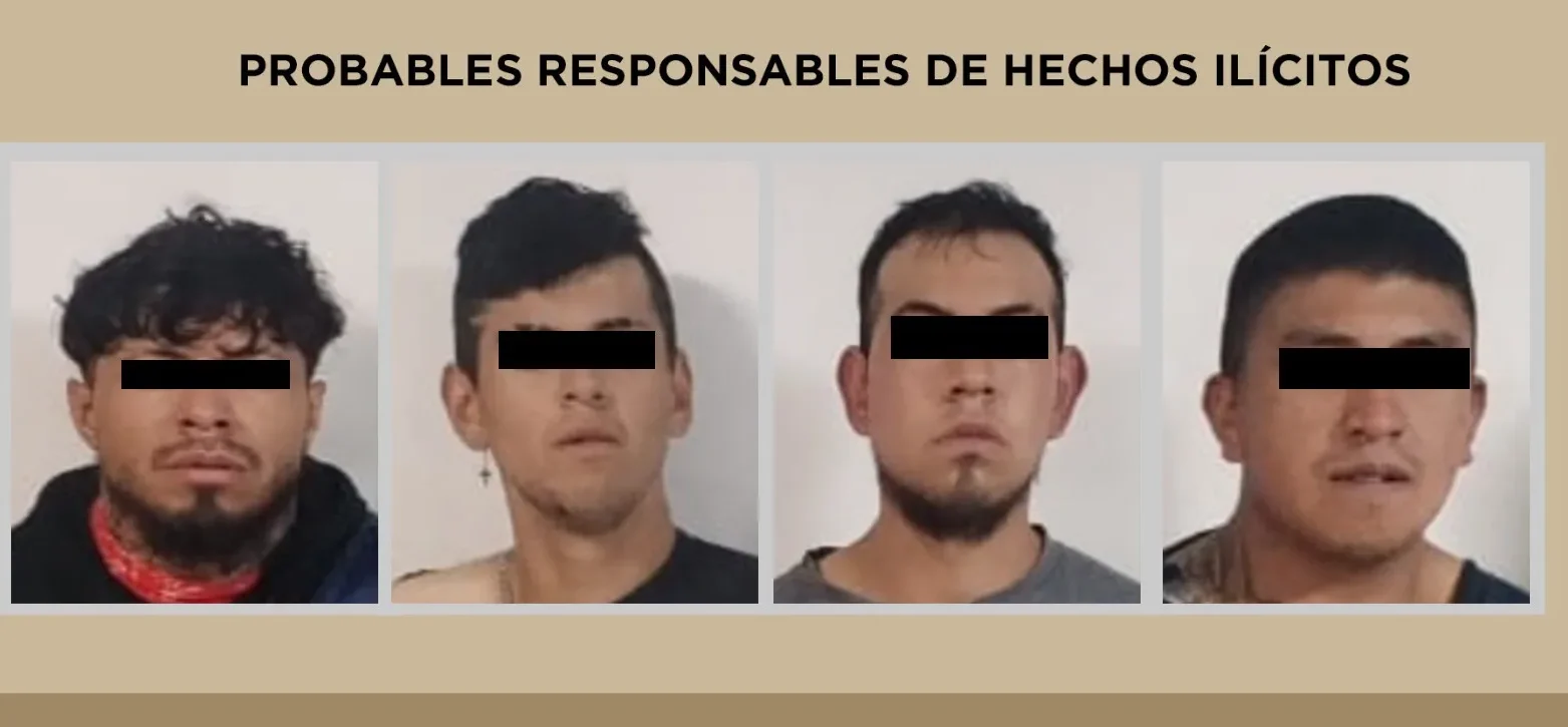 Capturan en #Toluca a 4 miembros de organización delictiva
