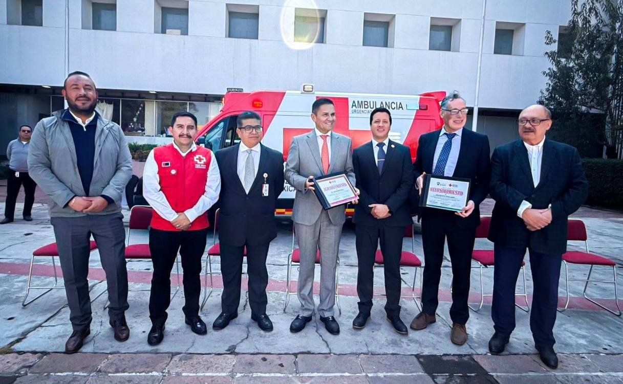 Fundación Lazos que Mueven dona ambulancia equipada a la Cruz Roja Estado de México