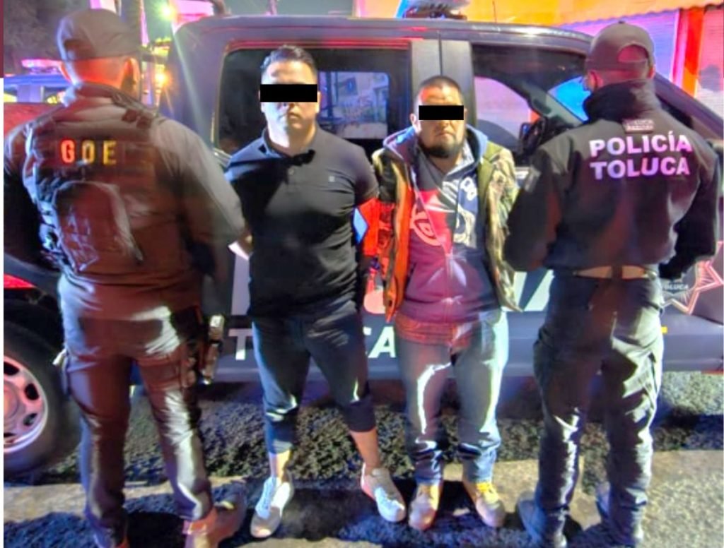 Siete detenidos en Toluca tras operativos por delitos diversos