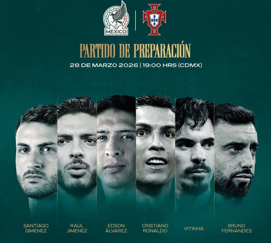 México confirma partido amistoso ante Portugal en la CdMx