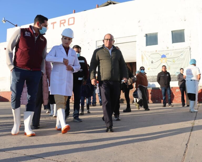 Autoridades estatales y municipales revisan condiciones sanitarias del rastro de Zinacantepec