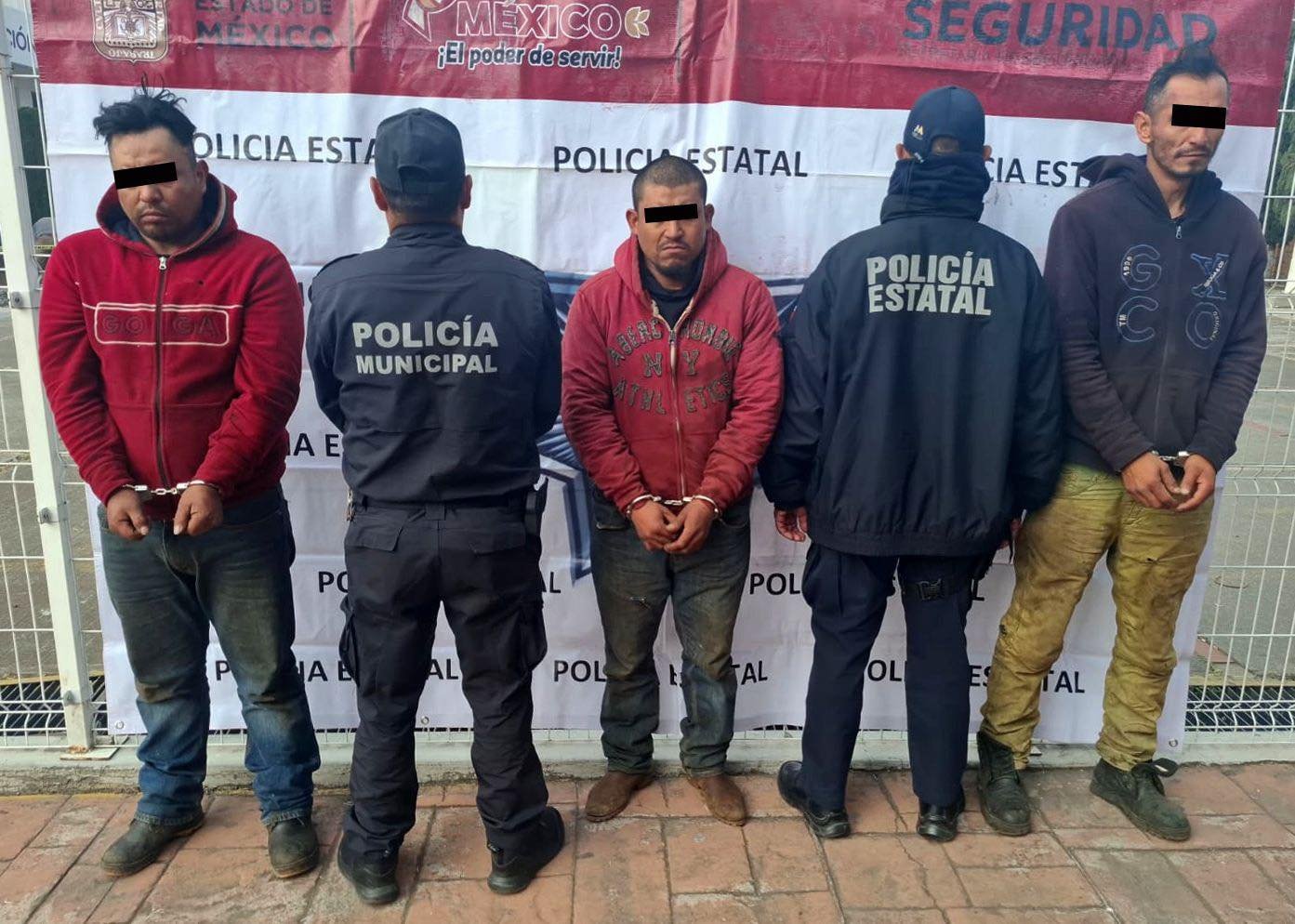 Capturan a 3 presuntos talamontes en Capulhuac