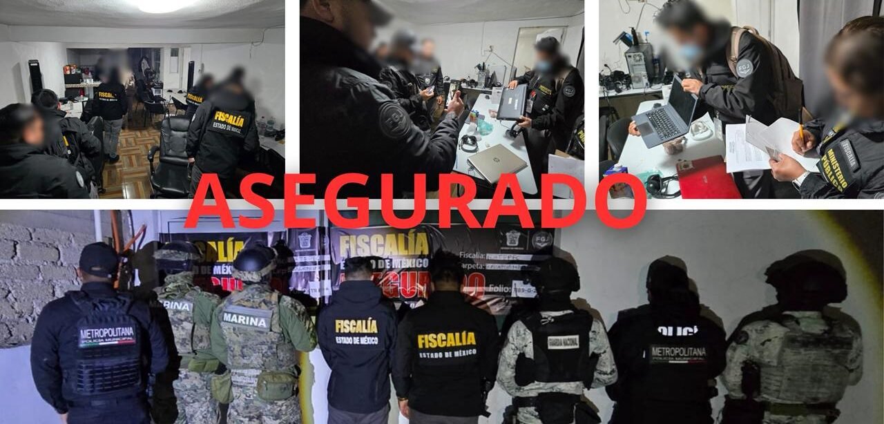 Aseguran call center usado para cometer extorsiones en Ecatepec
