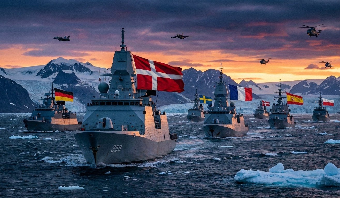 Europa despliega operación militar Arctic Endurance para proteger a Groenlandia de Trump