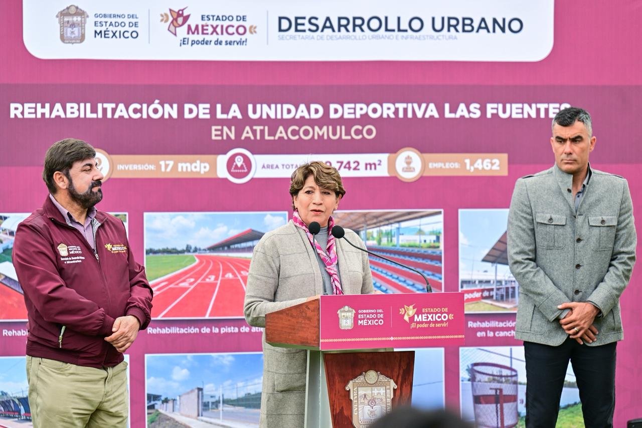 Rehabilitan Unidad Deportiva en Atlacomulco con inversión superior a 17 mdp