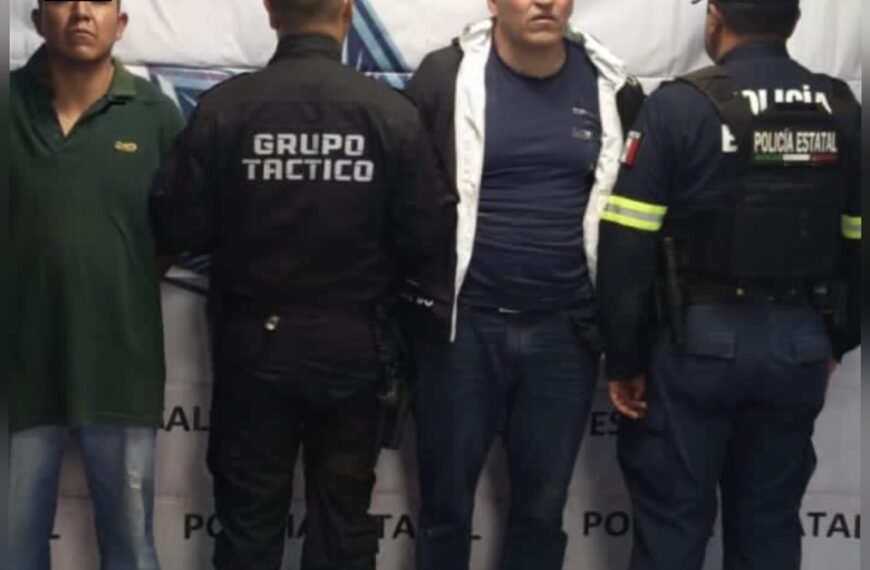 Capturan a dos sujetos tras asalto a joyería de Plaza Sendero Lerma