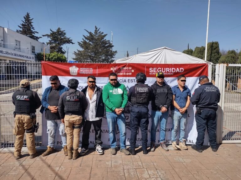 Capturan a cinco sujetos por presunta extorsión en obra de #Metepec