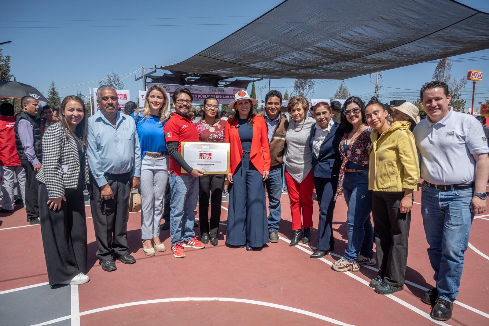 Coca-Cola FEMSA y #Toluca rehabilitan cuatro parques en Santa María Totoltepec