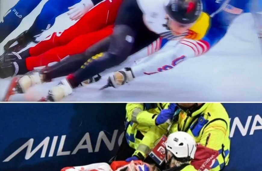 Así fue el trágico accidente con cuchilla de pista de hielo en plena carrera olímpica en Milano Cortina 2026. Video
