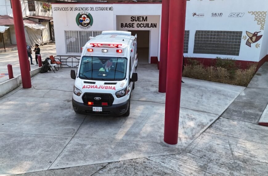 Ocuilan se integra a la red estatal de urgencias del SUEM