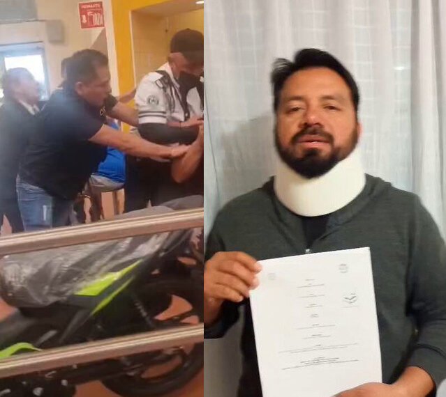 Guardias de #Walmart Ecatepec agreden a cliente tras confundirlo con fardero; lo dejaron lesionado, exige justicia