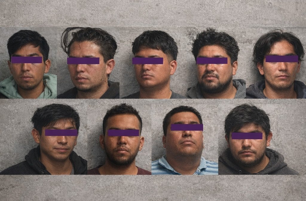 Capturan en #Xonacatlán a 9 sujetos de banda que extorsionaba en el Valle de Toluca