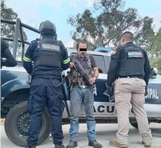Capturan a presunto miembro de ‘La FM’ con armas largas en #Aculco