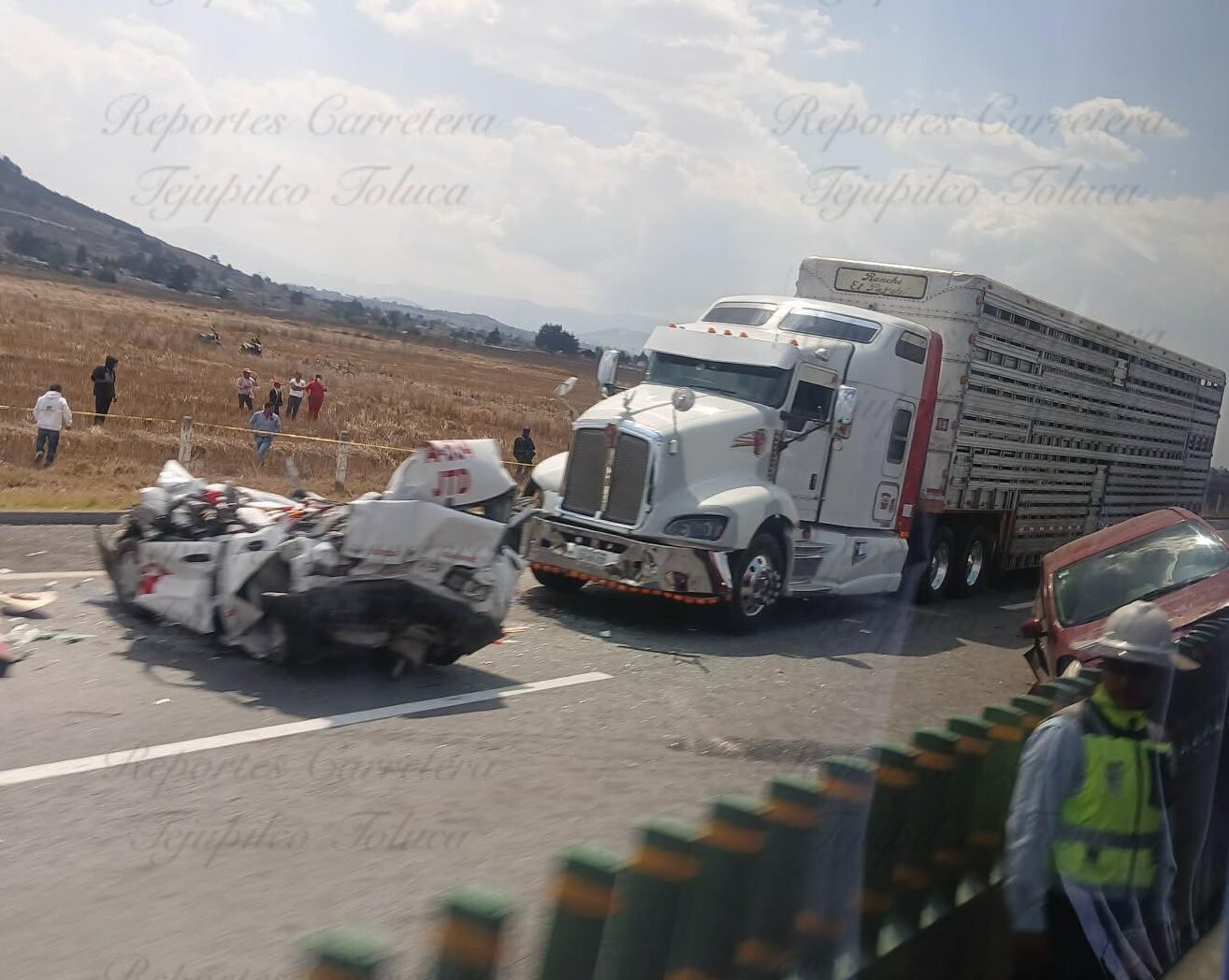 Fatal accidente en el Libramiento Bicentenario, tramo Lerma-Toluca