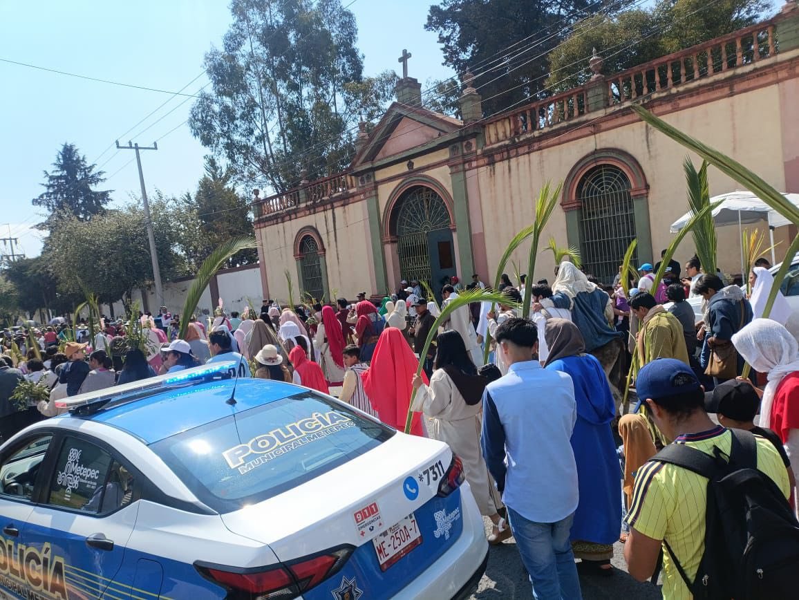 Con saldo blanco y vigilancia permanente, el Domingo de Ramos en #Metepec