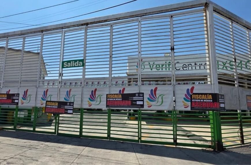 Fiscalía mexiquense asegura verificentro por presunta extorsión a automovilistas
