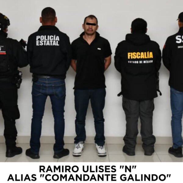 Fiscalía Mexiquense procesa al ‘Comandante Galindo’, líder regional del CJNG