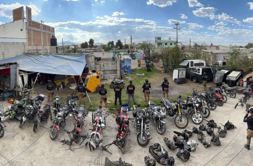 Recuperan decenas de motos robadas tras cateo en predio de San Mateo Otzacatipan, #Toluca