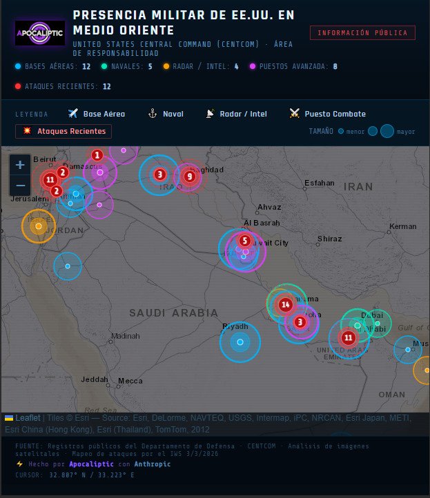 El mapa de la guerra en Medio Oriente: ¿Dónde están siendo los ataques y por qué?