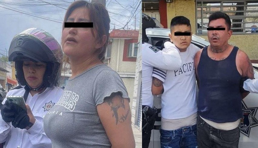 Detienen a tres por robo de celulares en #Toluca