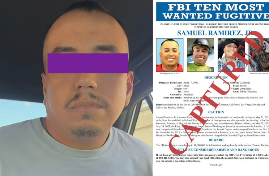 Confirma Harfuch la captura en México de uno de Los Más Buscados por el FBI