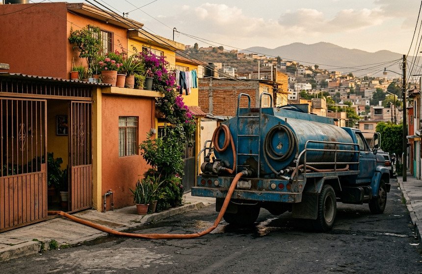 Proponen fijar topes al costo del agua en pipas en el Estado de México