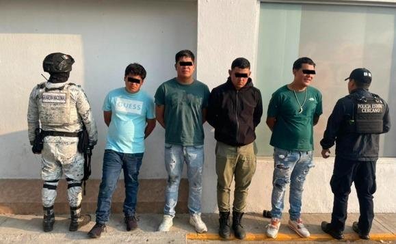 Capturan a 4 sujetos en Ixtapan de la Sal, en el marco del Operativo Sur