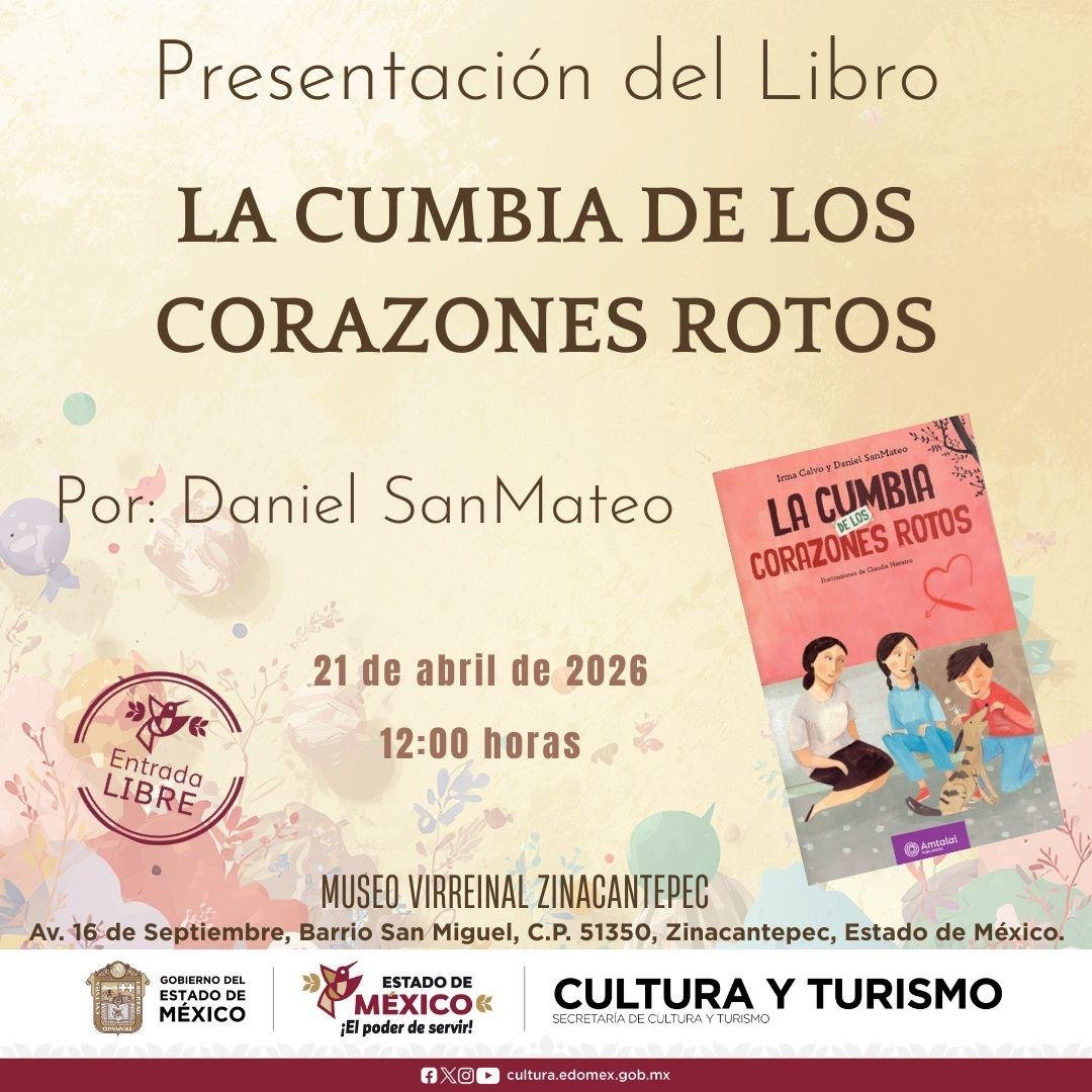 Presentación del libro ‘La cumbia de los corazones rotos’ en #Zinacantepec