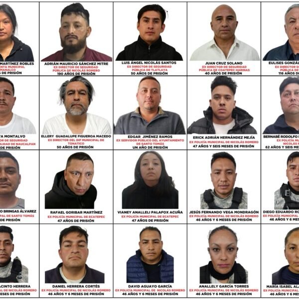 Operativo Enjambre permite condenas contra exalcaldesa y al menos tres mandos de seguridad; suman más de mil años de prisión