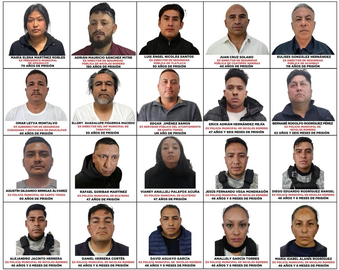 Operativo Enjambre permite condenas contra exalcaldesa y al menos tres mandos de seguridad; suman más de mil años de prisión