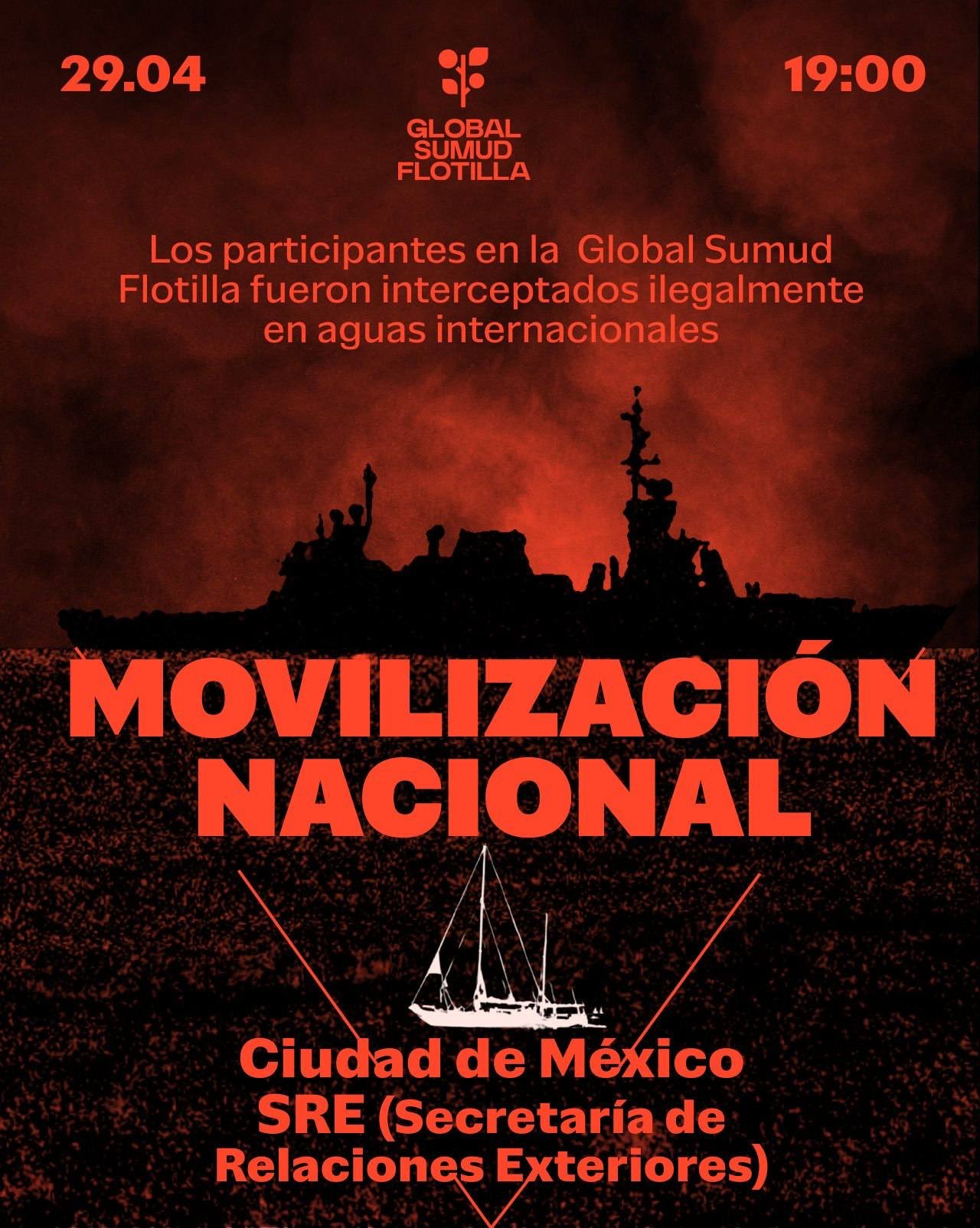 Israel secuestra a activistas de flotilla humanitaria rumbo a Gaza, incluida mexicana; convocan a movilización urgente