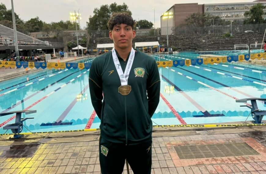 Yael Nava, nadador de la UAEMéx, conquista su tercera medalla en los Campeonatos ANUIES 2026
